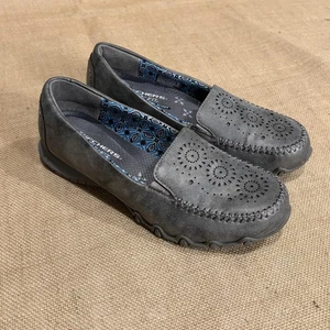 Skechers Loafer Shoes Womens Size 7.5 Pewter Relaxed Fit Memory Foam SN 44719 - Picture 1 of 11