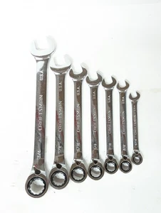 Craftsman SAE Ratcheting Wrench 7pc GK-B USA Set 12 Point Reversible Vintage - Picture 1 of 13