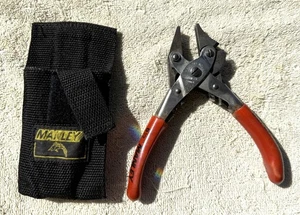 SUPER PINZE VINTAGE MANLEY 6-1/2 POLLICI CON CUSTODIA PER IL TRASPORTO - Foto 1 di 7