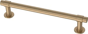 5 Pack Champagne Bronze Cabinet Pulls 5-1/16" Hole Center Modern Drawer Handles - Picture 1 of 4