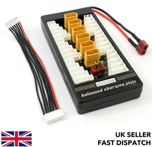 Parallel XT60 Deans T Plug Ladeboard LiPo LiFe 80A Balance Akku Paraboard - Bild 1 von 4
