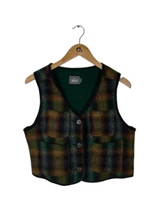Woolrich Gilet Womens Vintage Made In USA Short Fit - Picture 1 of 9