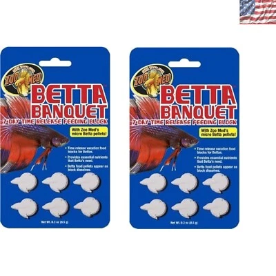 Bloques de banquetes Betta para todas las etapas de la vida - 2 paquetes con 6 pellets nutricionales cada uno Foto 1 de 2