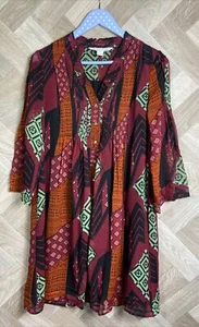 Diane Von Furstenberg 100% Silk Dress Multi Colour/Pattern 3/4 Sleeved Size 2/S - Picture 1 of 24