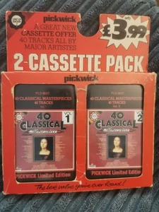 40 Classical Masterpieces - Pickwick Limited Edition Two Cassette Pack - Picture 1 of 6