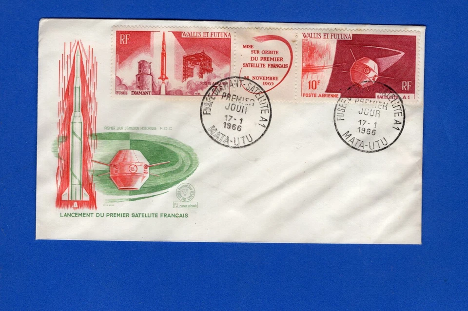 ESPACIO - COSMOS, FRANCIA WILLIS Y FUTUNA, FDC, 1966, EN MUY BUEN ESTADO Foto 1 de 1