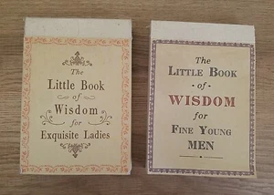 THE LITTLE BOOKS OF WISDOM FOR EXQUISITE LADIES & FINE YOUNG MEN; SUGARBOO & CO. - Picture 1 of 14