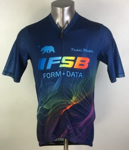 Mens Pedal Mafia Cycling Jersey Size L Full Zip FSB Form + Data Multicolor - Picture 1 of 13