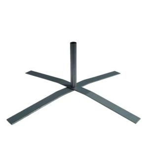 Silver X-Stand Base Mount for Swooper Windless Advertising Flag Poles - Picture 1 of 2