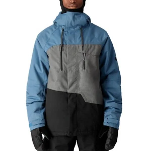 Nueva chaqueta aislante geográfica para hombre 2025 686 azul estelar bloque de color - Imagen 1 de 5