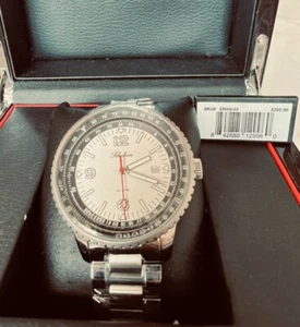 New! Selectron Men's Watch Stainless Steel Bracelet / Water Resistant / Swiss - Picture 1 of 4
