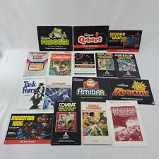 Atari 2600  Lot of 16 Game Manuals Frogger, Q-bert, Reactor & More Assorted