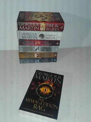 Lot 7 Game Of Throne Books George RR Martin  + Armageddon Rag Book. - Image 1 of 4