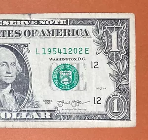 1954 December 2 ( L 19541202 E ) Birthday Note $1 One Dollar Bill - Picture 1 of 3