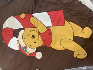 winnie the pooh outside banner Disney Double Sided Holidays Candy cane Red Hat