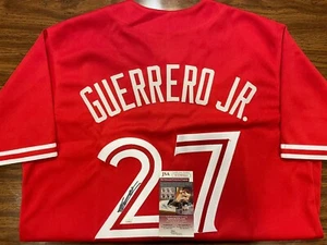 Vladimir Guerrero Jr. Signed Autographed Custom Toronto Blue Jays Jersey JSA COA - Picture 1 of 4