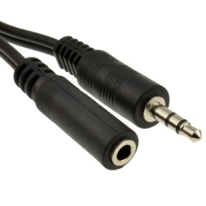 3,5 mm Stereo Buchse Stecker Buchse Verlängerungskabel Kopfhörer MP3 Länge 2,5 mtr - Bild 1 von 2