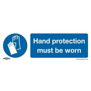 Panneau de sécurité obligatoire Sealey - protection des mains à porter - plastique rigide - Pa