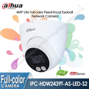 Dahua 4 megapixel microfono a colori WDR IVS fotocamera IPC-HDW2439T-AS-LED POE ROI IP67 LED - Foto 1 di 10