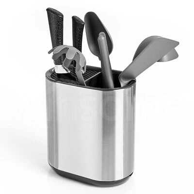Soporte para cubiertos de cocina bloque de cuchillos estante de almacenamiento organizador utensilios caja de palillos Foto 1 de 4