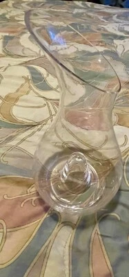 Luigi Bormioli Magnifico 35 Ounce Clear Crystal Wine Decanter Glass Italy 12 in - Image 1 of 4