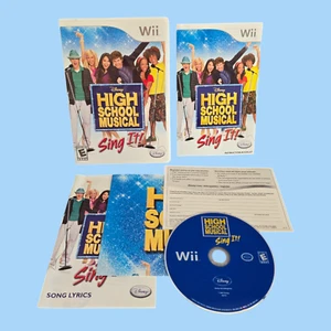 High School Musical: Sing It! (Nintendo Wii, 2007) Complete CIB w/ Poster - Picture 1 of 8
