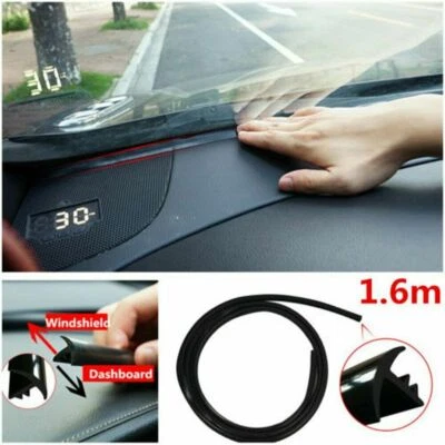 1.6m Car Push Seal Strip Rubber Dashboard Windshield Gap Engine Noise Insulation - Image 1 of 4