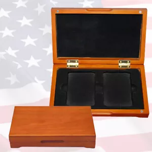 Caja de exhibición de madera para monedas de 2 o 4 grados - Imagen 1 de 1