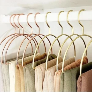 Luxus Kleiderbügel für Schal Accessoires Hijab Halbrund Gold und Roségold - Bild 1 von 7
