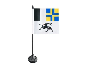 Tischflagge Schweiz Kanton Graubünden Graubündener Tischfahne 12x12cm - Picture 1 of 1