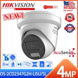 Hikvision 4MP 2-Way Audio Hybrid Light DS-2CD2347G2H-LISU/SL ColorVu IP Camera - Picture 1 of 16