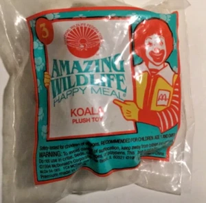 McDonald’s Kids Happy Meal Toy Amazing Wildlife #3 Koala Bear Plush - Picture 1 of 2