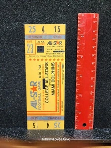 Vintage NFL Ticket 7/26/74 Miami Dolphins VS College ALL Stars Soldier Field - Picture 1 of 2