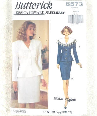 Butterick 6573 Misses Easy Top & Skirt Suit Pattern Size 6-8-10 - Image 1 of 3