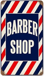 Barber Shop Rouillé Métal Signe 360mm x 200mm ( Pst 148) - Picture 1 of 1