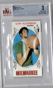 1969-70 Topps #25  Lew Alcindor Rookie RC BVG 3 Kareem Abdul Jabbar