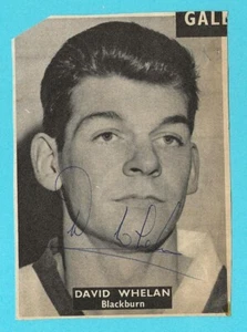 DAVE WHELAN BLACKBURN ROVERS FC 1956-1960 EX CREWE ALEXANDRA AUTÓGRAFO ORIGINAL - Imagen 1 de 3