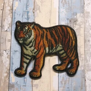 Insignia de animal con apliques de hierro de tigre, gatos grandes, jaguar, león, insignia de naturaleza - Imagen 1 de 10