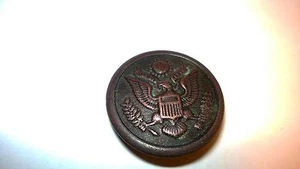 Antique Early1900s Copper American Great Seal Button New Ark NJ American Button  - Picture 1 of 4