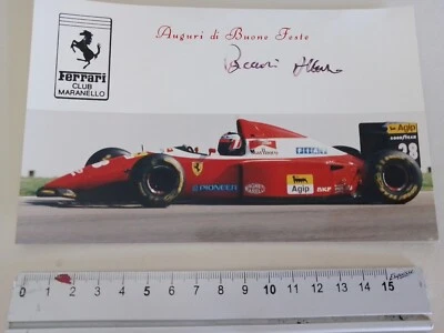 FERRARI CLUB   Maranello-Ferrari F93 A, 1993s greeting card- A.Beccari signature - Image 1 of 2