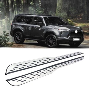 Running Board fits for Lexus GX550 2024 2025 Side Step 2PCS NerfBars Silver Edge - Picture 1 of 3
