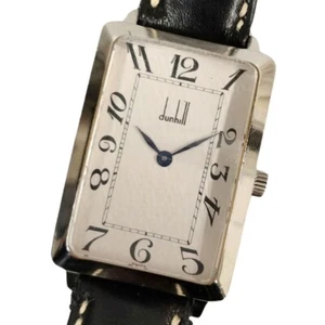 Dunhill Centenary Collection Rectangular Hand-wound Silver Men's Watch - Picture 1 of 10