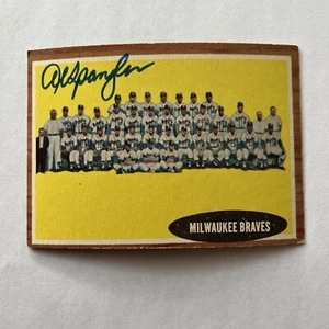 AL SPANGLER 1962 TOPPS AUTOGRAPHED SIGNED AUTO BASEBALL CARD 158 - Picture 1 of 1