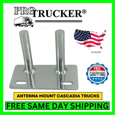 PRO TRUCKER STAINLESS STEEL DUAL POST CAS MOUNT FRIGHTLINER CASCADIA  - Image 1 of 4