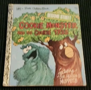 1977 COOKIE MONSTER AND THE COOKIE TREE HARDCOVER BOOK Little Golden Book SYL2 - Picture 1 of 4