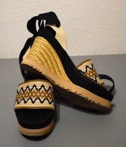 UGG Abbot Ankle Wrap Platform Sandals Sz 8 - Picture 1 of 10