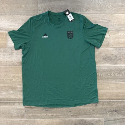 Camiseta de fútbol Adidas Austin FC Creator para hombre 2XL verde manga corta Foto 1 de 4