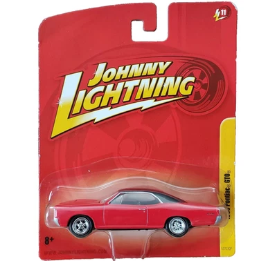 Johnny Lightning 1966 Pontiac GTO Diecast 1:64 Red with Black Top - Image 1 of 4