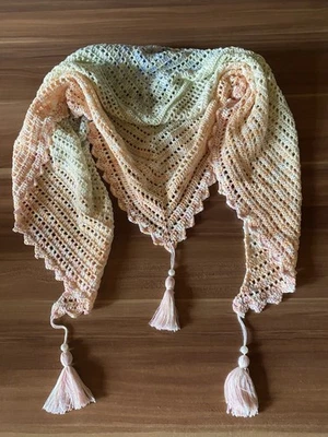 Gehäkeltes Tuch Dreieckstuch Handmade NEU Schal Stola - Bild 1 von 3