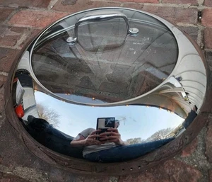 Hexclad 14" Hybrid Domed Lid Steel & Glass Fits 14" Pan/Wok LID ONLY! - Picture 1 of 4